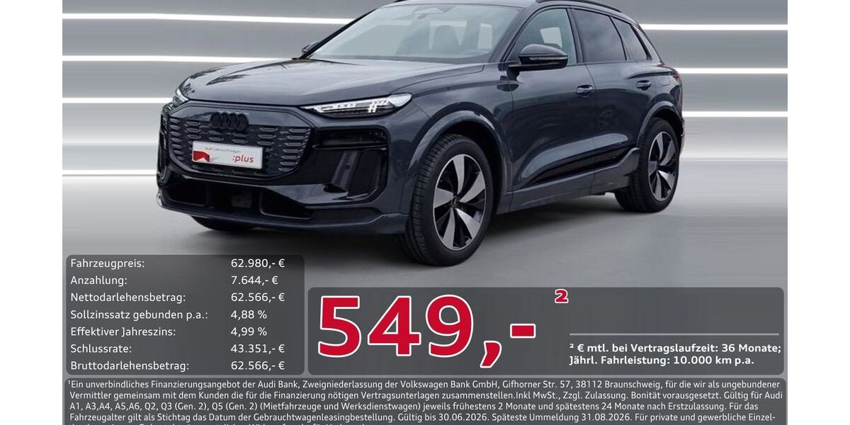 Audi Q6 e-tron 43.000 km 57.980 &euro; Ingolstadt 85057