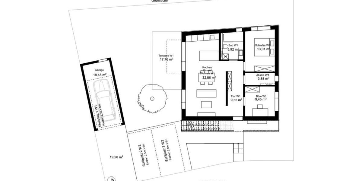 Erdgeschoßwohnung Eichstätt - 3 Zimmer, 84 m&sup2;, 1.250&euro; | Angebot:25395629