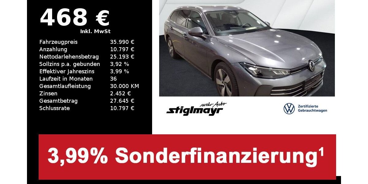 VW Passat Variant 23.245 km 35.990 &euro; Pfaffenhofen/Ilm 85276
