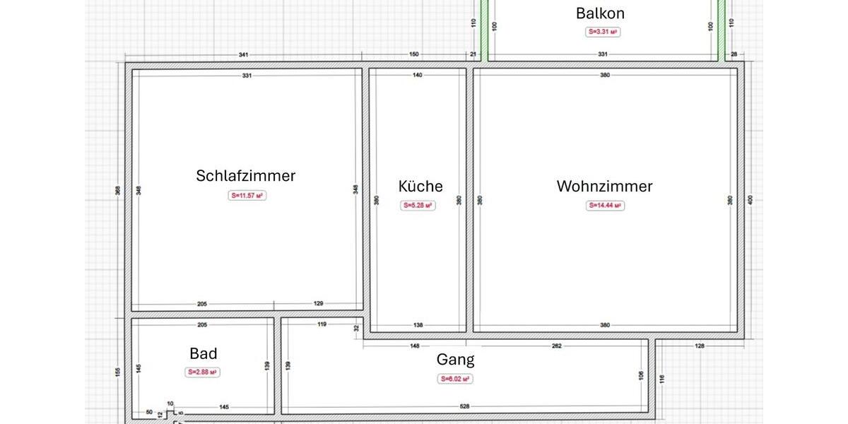 Etagenwohnung Ingolstadt Nordost - 2 Zimmer, 48 m&sup2;, 170.000&euro; | Angebot:26395575