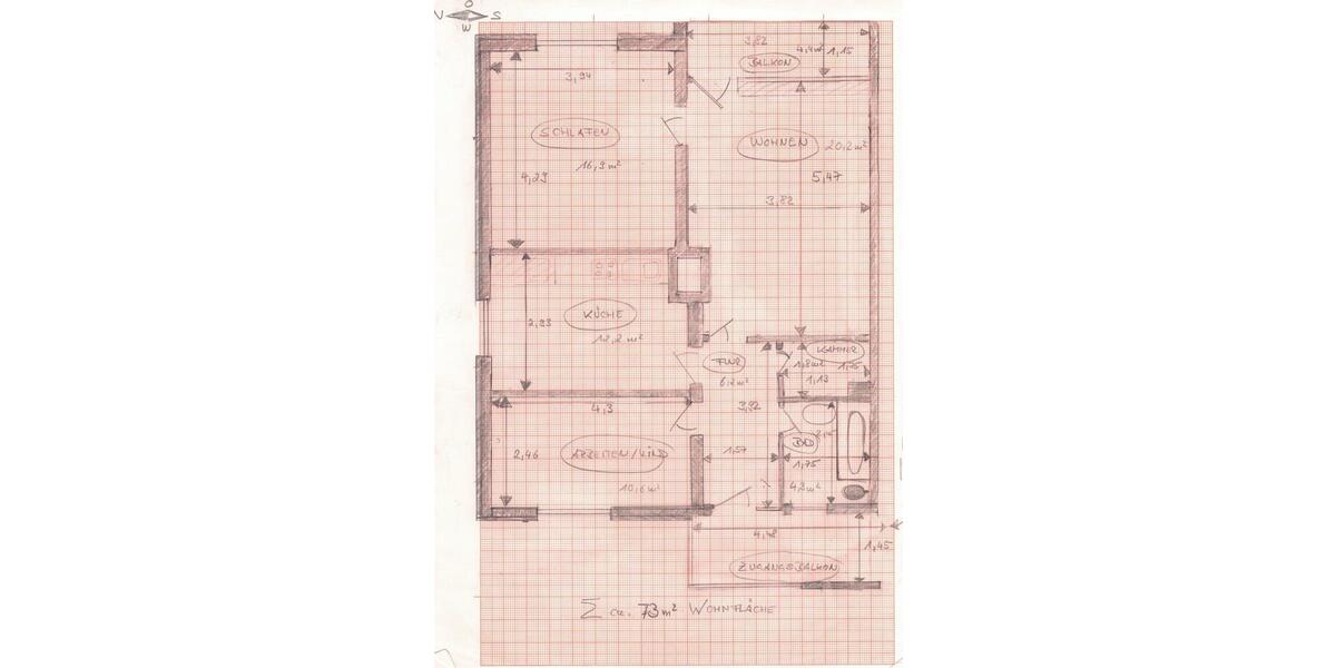 Etagenwohnung Ingolstadt Nordost - 3 Zimmer, 71 m&sup2;, 289.000&euro; | Angebot:22879143