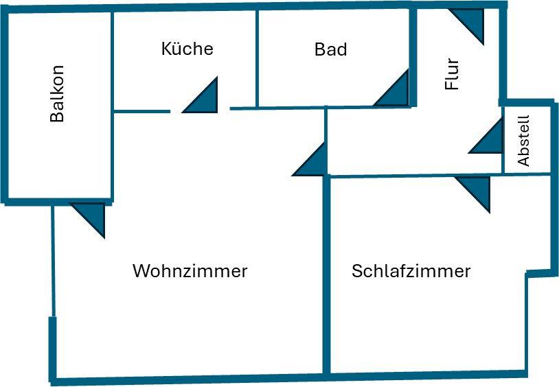 Etagenwohnung Ingolstadt Münchener Straße - 2 Zimmer, 55 m&sup2;, 279.000&euro; | Angebot:26041196
