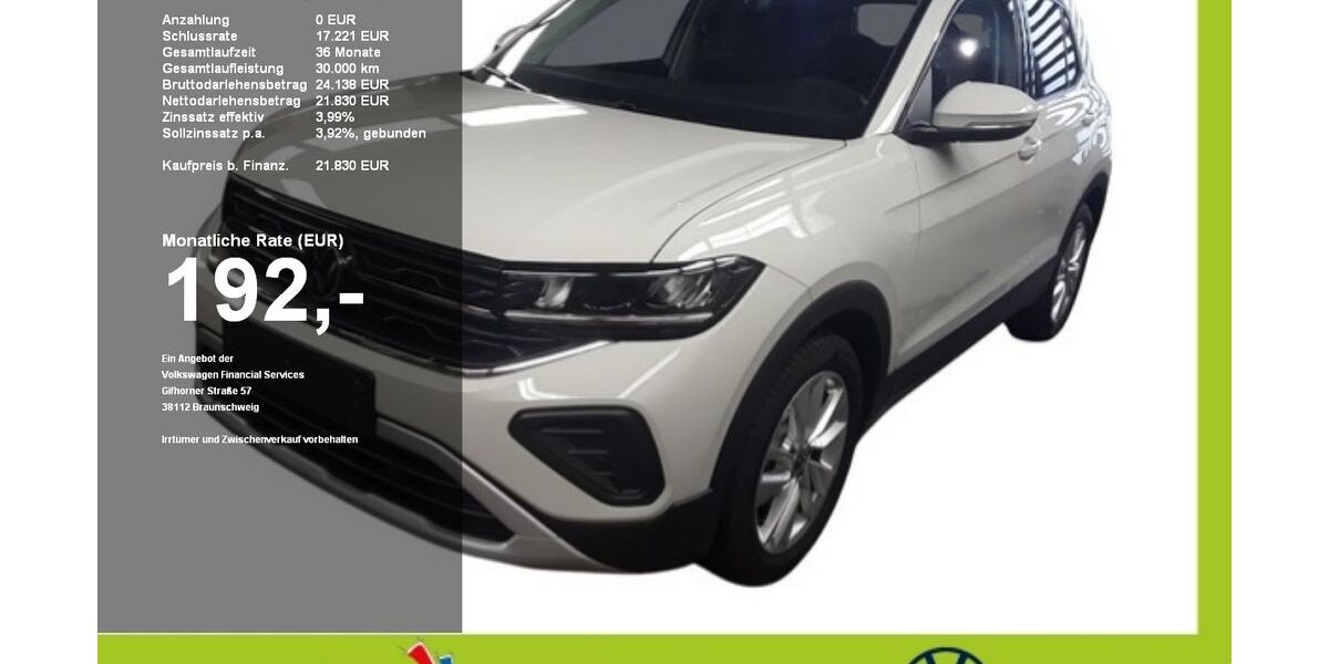 VW T-Cross 3.768 km 21.928 &euro; Mainburg 84048