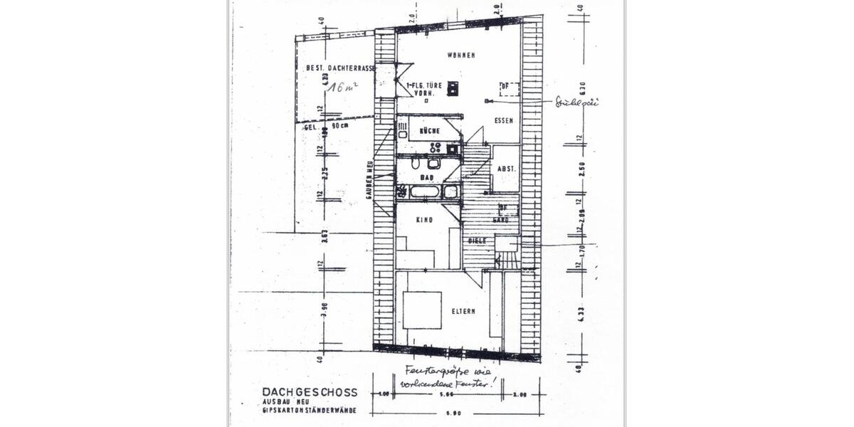 Dachgeschoßwohnung Ingolstadt - 3 Zimmer, 95 m&sup2;, 1.190&euro; | Angebot:27549010