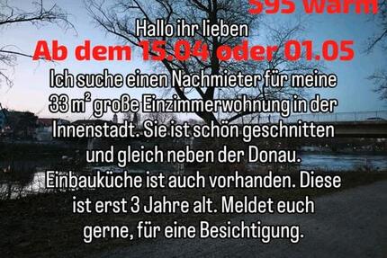 Wohnung Ingolstadt - 1 Zimmer, 33 m&sup2;, 595&euro; | Angebot:26000199