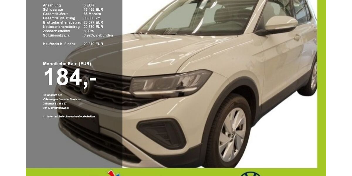 VW T-Cross 5.000 km 20.950 &euro; Mainburg 84048