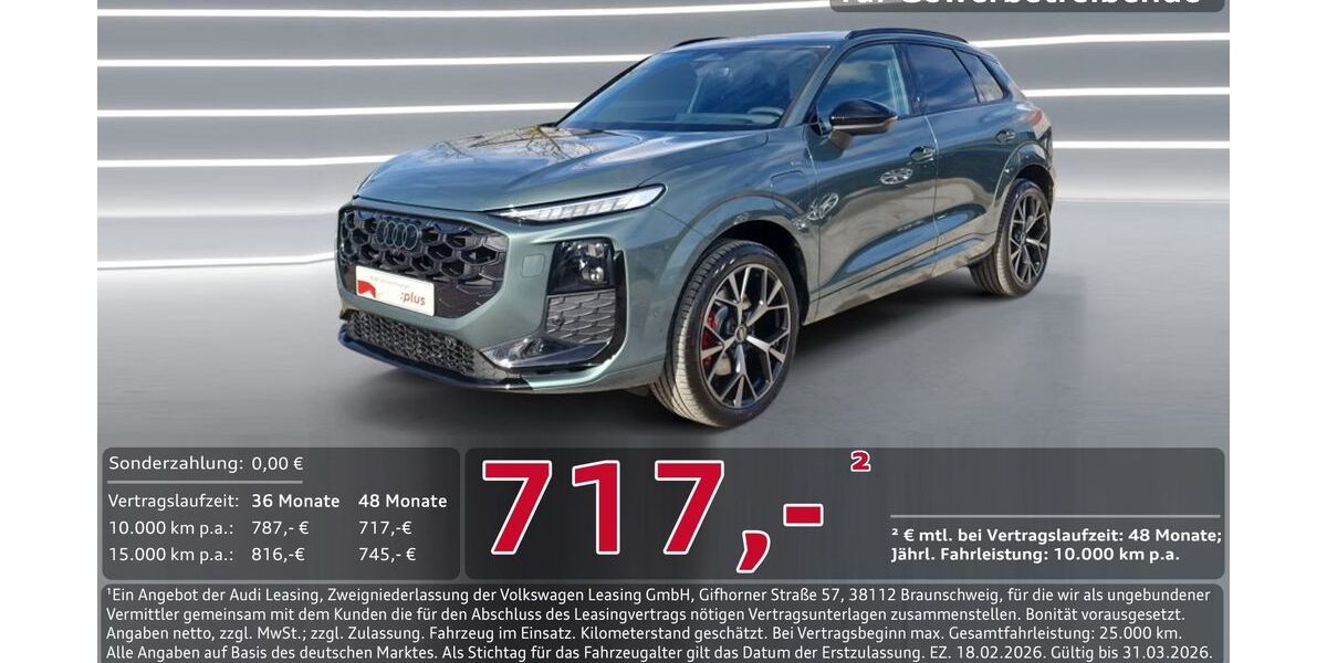 Audi Q3 4.000 km 64.950 &euro; Ingolstadt 85057