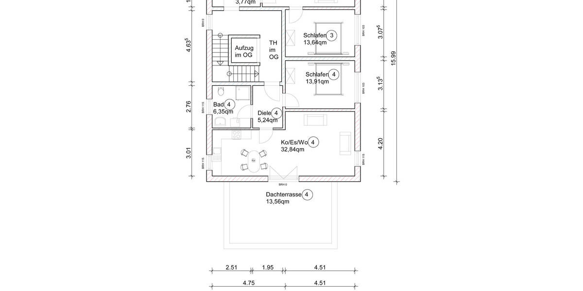 Etagenwohnung Ingolstadt Hundszell - 2 Zimmer, 71 m&sup2;, 482.000&euro; | Angebot:25662378