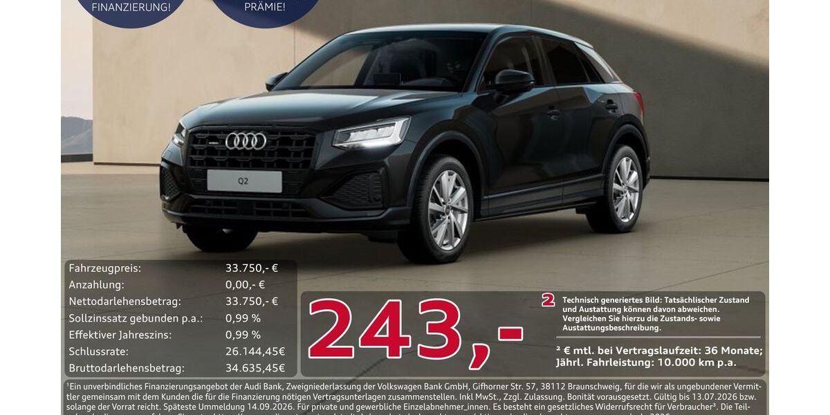 Audi Q2 12.194 km 31.450 &euro; Ingolstadt 85057