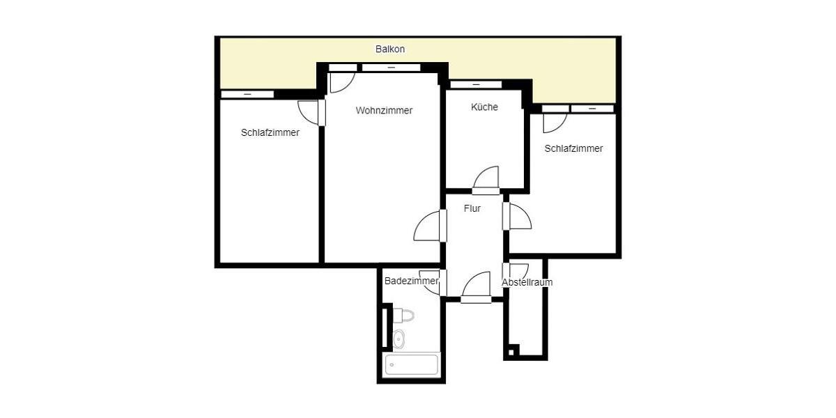 Etagenwohnung Ingolstadt Friedrichshofen-Hollerstauden - 3 Zimmer, 73 m&sup2;, 939&euro; | Angebot:25985013