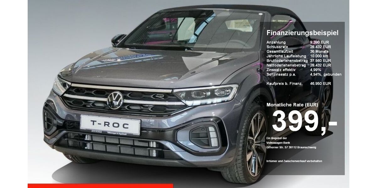 VW T-Roc 2.900 km 39.450 &euro; Ingolstadt 85053