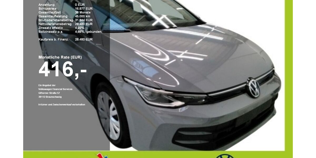 VW Golf 23.497 km 28.470 &euro; Mainburg 84048