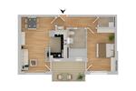 Erdgeschoßwohnung Großmehring - 2 Zimmer, 59 m&sup2;, 820&euro; | Angebot:26441689