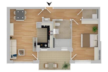 Wohnung Großmehring - 2 Zimmer, 59 m&sup2;, 820&euro; | Angebot:26441689