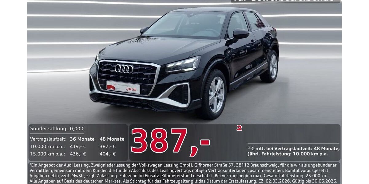 Audi Q2 2.000 km 36.950 &euro; Ingolstadt 85057