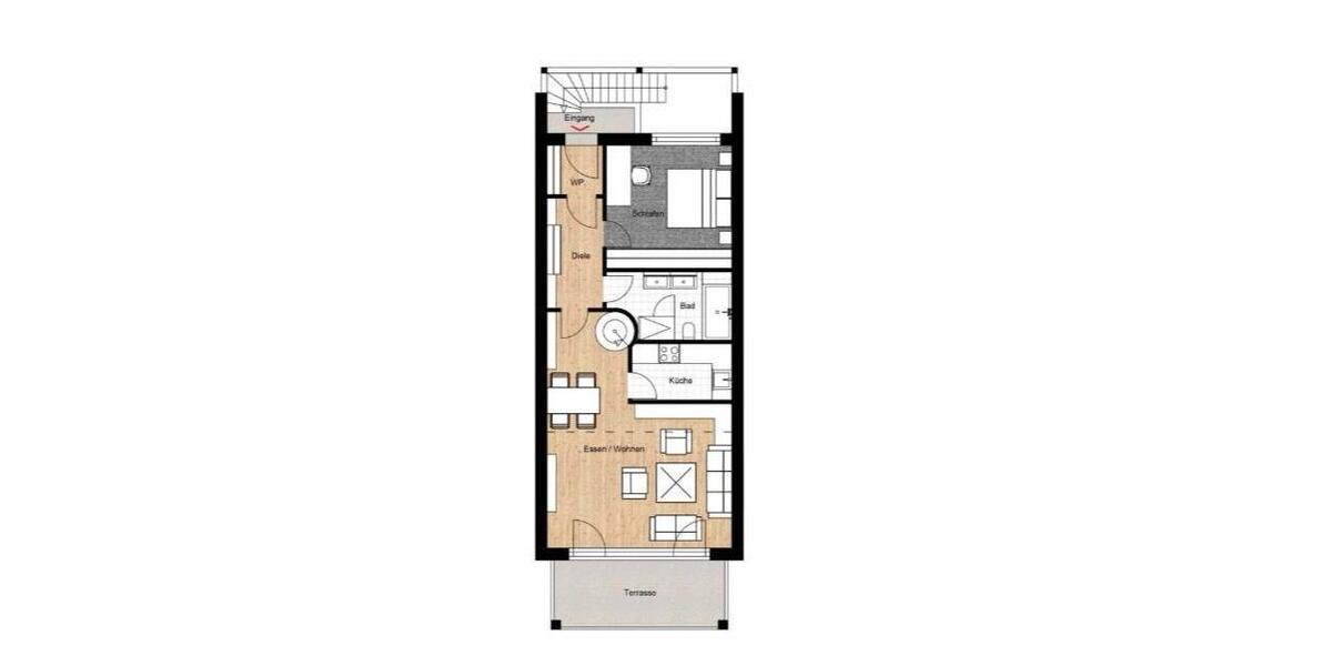 Maisonettenwohnung Kösching - 3 Zimmer, 104 m&sup2;, 1.300&euro; | Angebot:25614059