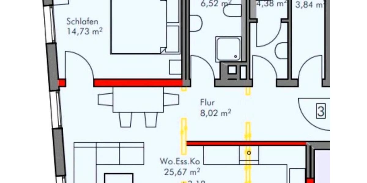 Etagenwohnung Eichstätt - 2 Zimmer, 78 m&sup2;, 1.275&euro; | Angebot:26416481
