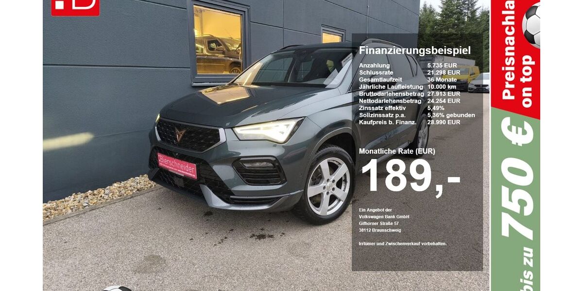 Cupra Ateca 26.450 km 28.990 &euro; Riedenburg 93339