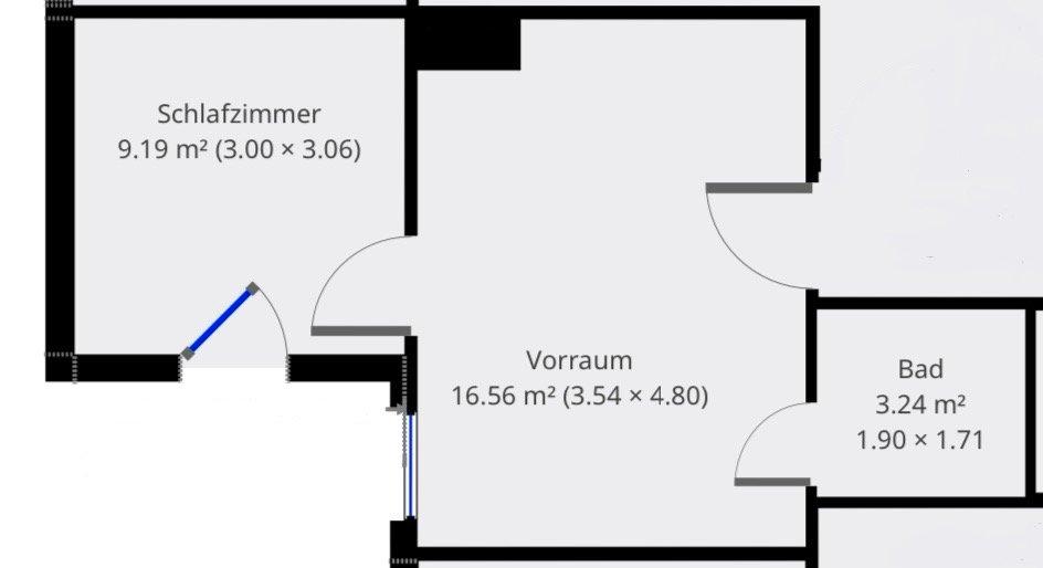 Erdgeschoßwohnung Eichstätt - 1 Zimmer, 25 m&sup2;, 485&euro; | Angebot:26447569