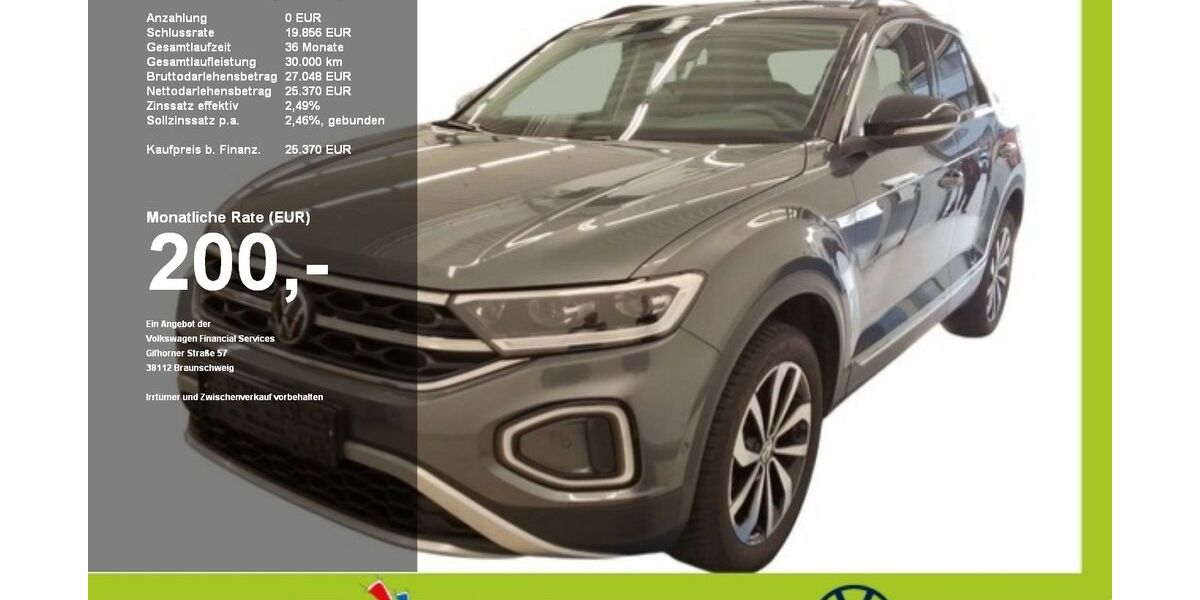 VW T-Roc 17.900 km 25.350 &euro; Mainburg 84048