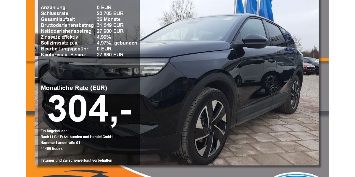 Opel Grandland (X) 16.280 km 24.980 &euro; Neustadt / Donau 93333