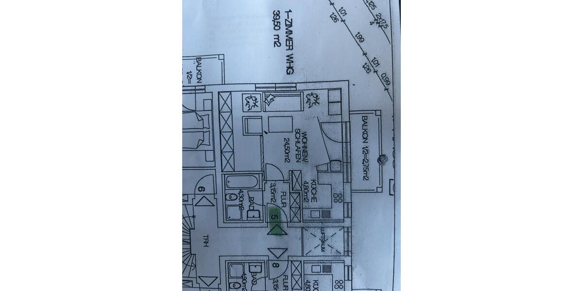 Etagenwohnung Ingolstadt Nordost - 1 Zimmer, 40 m&sup2;, 185.000&euro; | Angebot:24764041