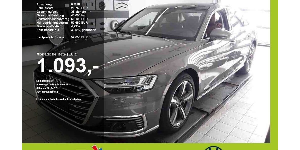 Audi A8 60.000 km 52.770 &euro; Mainburg 84048