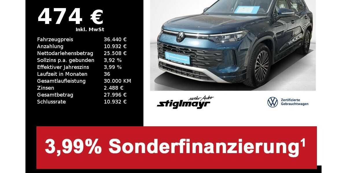 VW Tayron 15.001 km 36.440 &euro; Pfaffenhofen/Ilm 85276