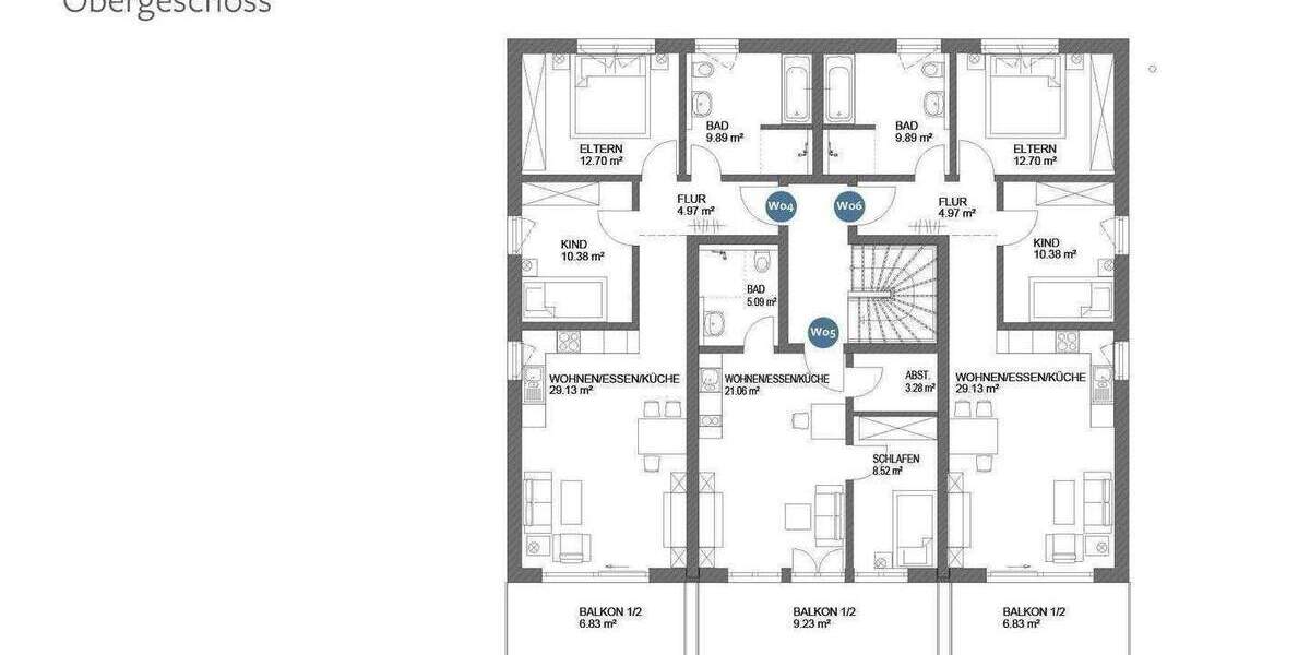 Etagenwohnung Ingolstadt Südost - 3 Zimmer, 72 m&sup2;, 385.000&euro; | Angebot:25729940