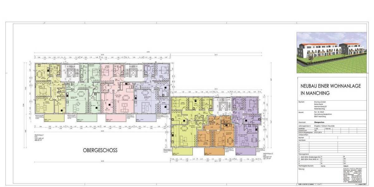 Etagenwohnung Manching Niederstimm - 4 Zimmer, 113 m&sup2;, 506.000&euro; | Angebot:25678373