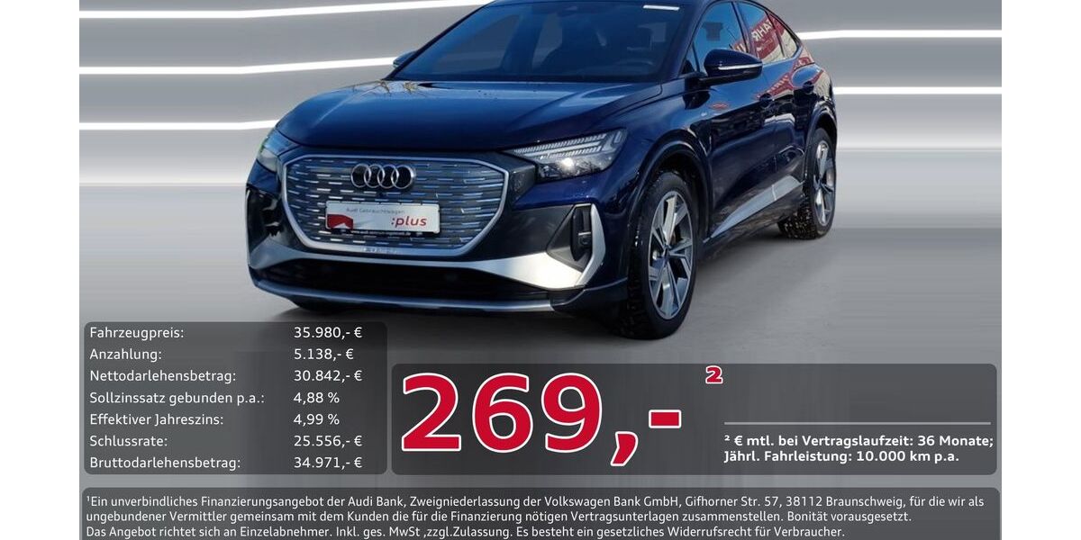Audi Q4 e-tron 69.072 km 34.980 &euro; Ingolstadt 85057