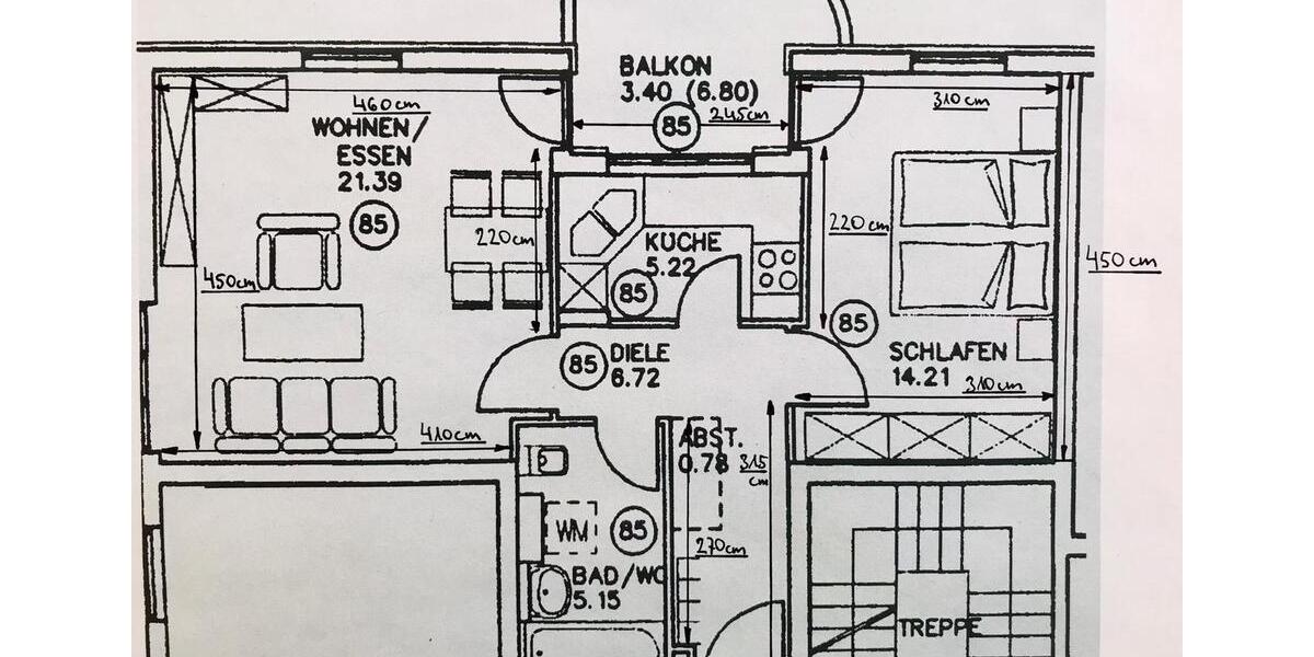 Etagenwohnung Ingolstadt - 2 Zimmer, 56 m&sup2;, 275.000&euro; | Angebot:27226190