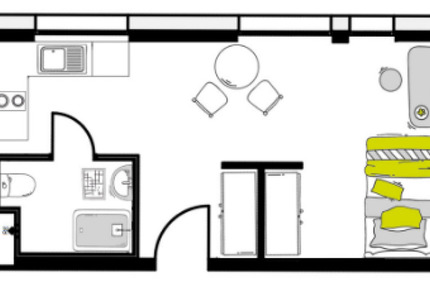 Wohnung Ingolstadt Nordost - 1 Zimmer, 25 m&sup2;, 650&euro; | Angebot:25144602