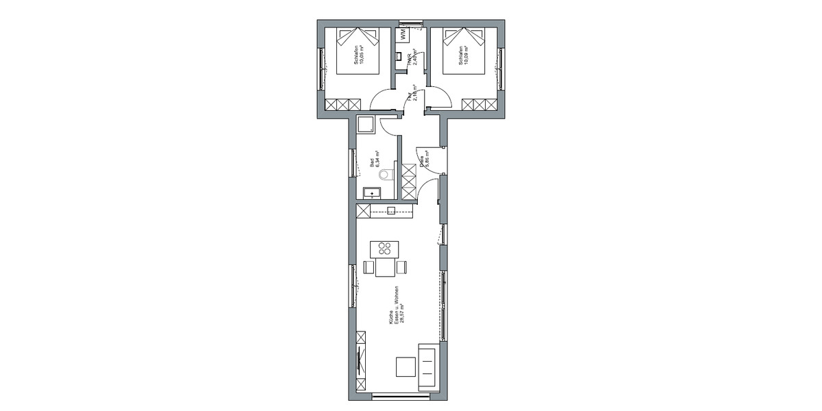 Einfamilienhaus Ingolstadt Südost - 3 Zimmer, 68 m&sup2;, 180.000&euro; | Angebot:25732115