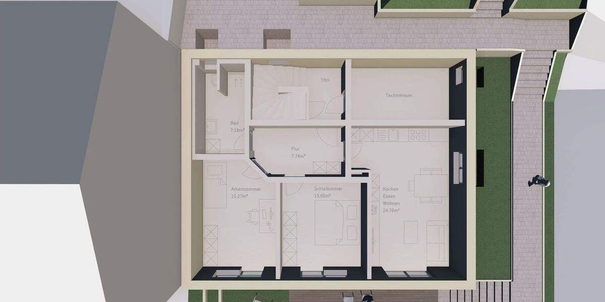 Etagenwohnung Eichstätt Rosental - 3 Zimmer, 86 m&sup2;, 452.500&euro; | Angebot:25755250