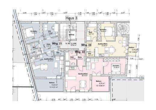 Etagenwohnung Ingolstadt Altstadt Südost - 3 Zimmer, 67 m&sup2;, 460.100&euro; | Angebot:25708048