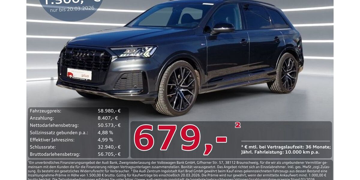 Audi Q7 84.471 km 57.490 &euro; Ingolstadt 85057