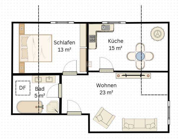 Etagenwohnung Ingolstadt Nordost - 2 Zimmer, 56 m&sup2;, 259.000&euro; | Angebot:26835480