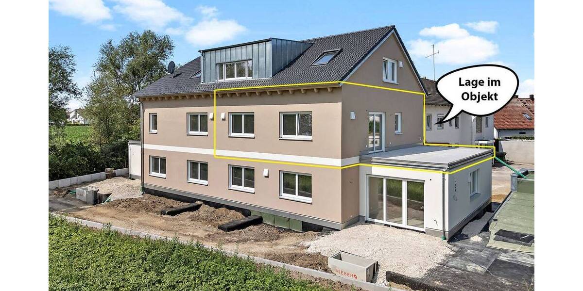 Etagenwohnung Ingolstadt Hundszell - 2 Zimmer, 64 m&sup2;, 431.000&euro; | Angebot:25768715