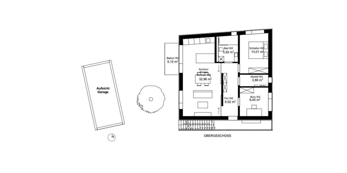 Etagenwohnung Egweil - 3 Zimmer, 77 m&sup2;, 1.180&euro; | Angebot:25395631