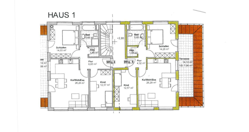 Etagenwohnung Pörnbach - 3 Zimmer, 72 m&sup2;, 348.300&euro; | Angebot:25708054