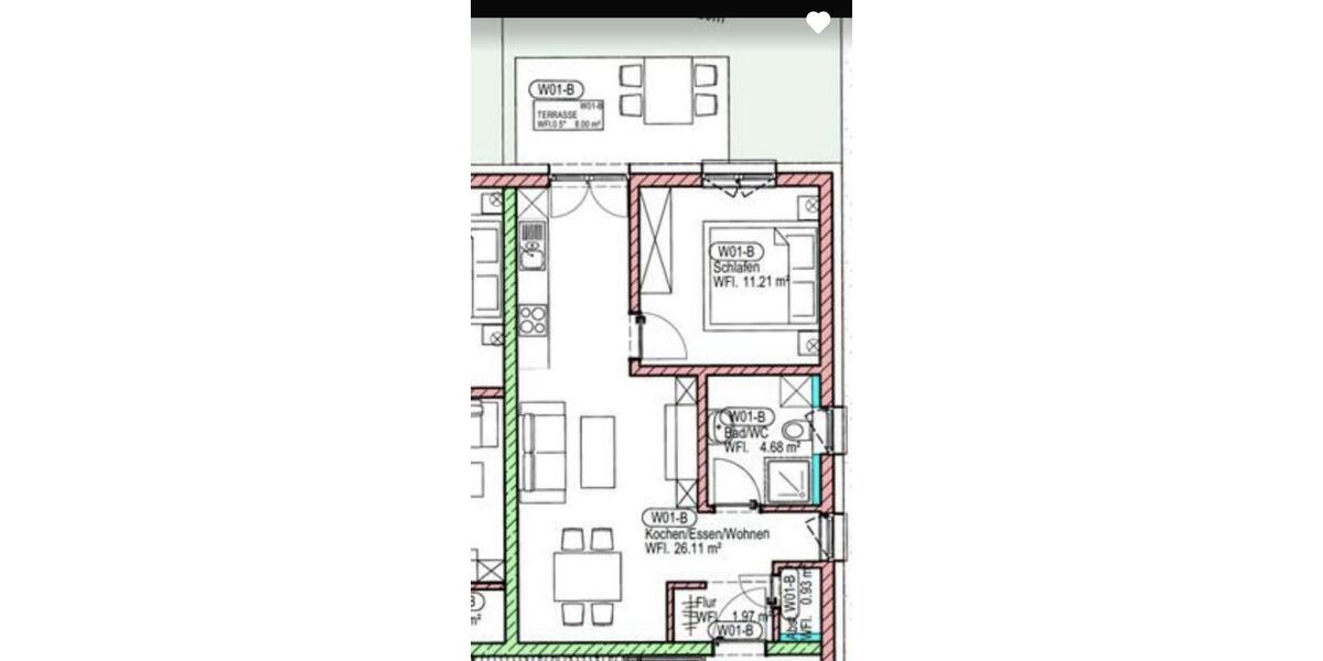 Etagenwohnung Pförring - 2 Zimmer, 49 m&sup2;, 660&euro; | Angebot:26445810