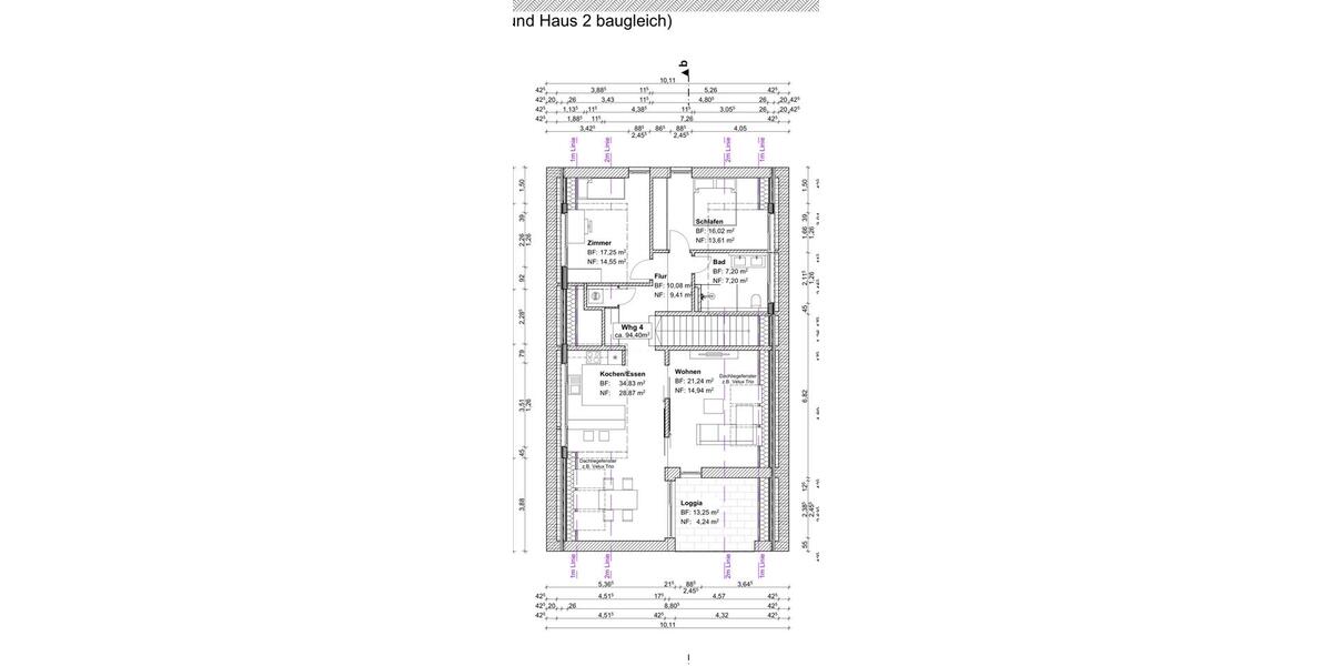 Etagenwohnung Ingolstadt Südost - 2 Zimmer, 58 m&sup2;, 1.120&euro; | Angebot:27535927
