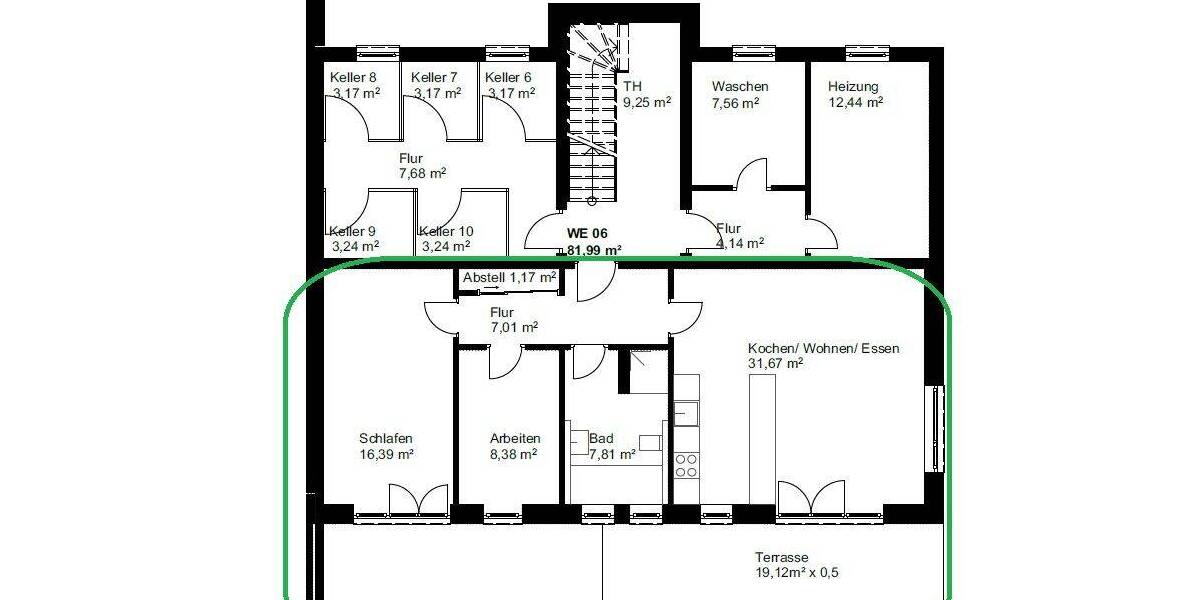 Etagenwohnung Lenting - 3 Zimmer, 82 m&sup2;, 1.189&euro; | Angebot:26751545
