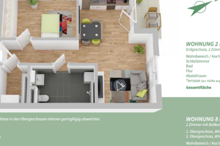 Wohnung Manching - 2 Zimmer, 49 m&sup2;, 306.500&euro; | Angebot:25477588