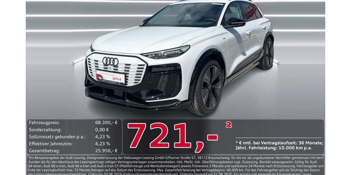 Audi Q6 e-tron 17.262 km 66.750 &euro; Ingolstadt 85057