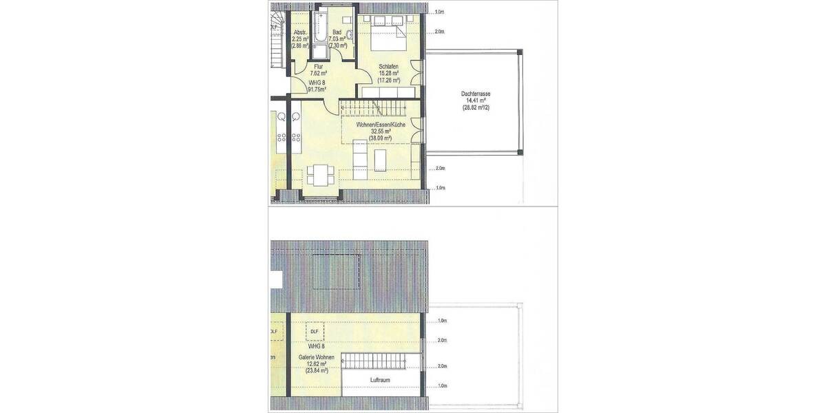 Etagenwohnung Ingolstadt Augustinviertel - 2 Zimmer, 91 m&sup2;, 1.125&euro; | Angebot:26176044