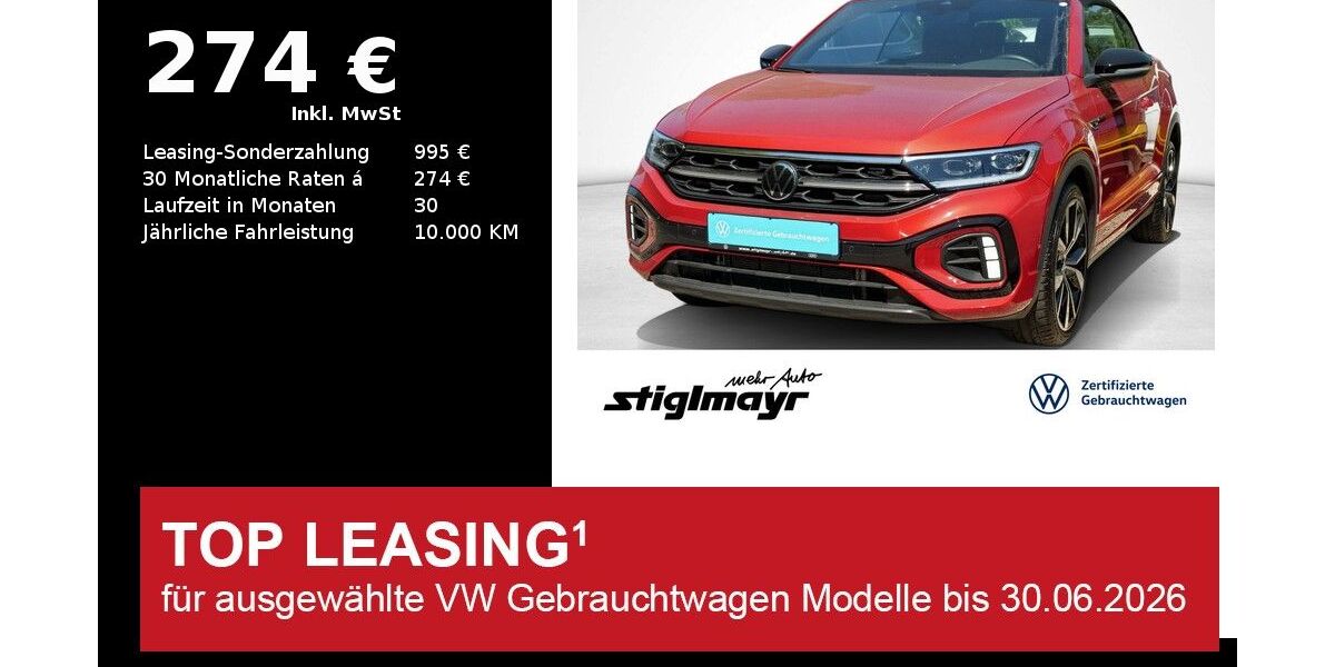 VW T-Roc 25.581 km 32.020 &euro; Pfaffenhofen/Ilm 85276