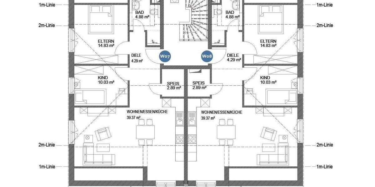 Etagenwohnung Ingolstadt Südost - 3 Zimmer, 80 m&sup2;, 380.000&euro; | Angebot:25729941