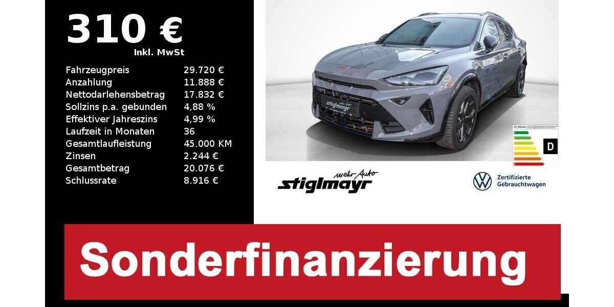 Cupra Formentor 26.814 km 29.720 &euro; Schrobenhausen 86529